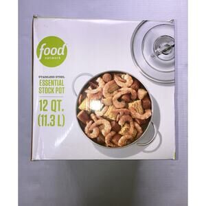 Food Network Essential Stainless Steel Stock Pot, 12 Qt.
